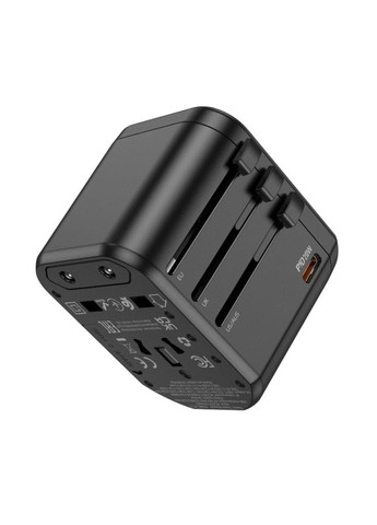 Универсальное зарядное устройство для AC15 Walker three-port PD20W(1C2A) universal conversion charger Black Hoco (335807123)