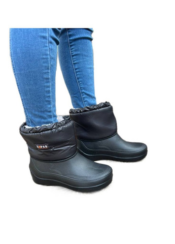 Черные зимние дутики сноубутсы пена пвх эва Lider