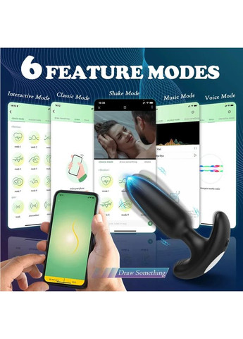 Анальная пробка с вибрацией и удаленным управлением Soft Touch (301425177)