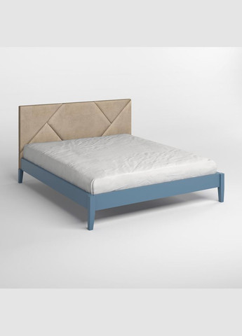 Полуторне дерев'яне ліжко Нью-Йорк ДК (S7010R90B)/Аляска 23 (Бежевий) 120х200 см (MBG-10256) Mebigrand (366083168)