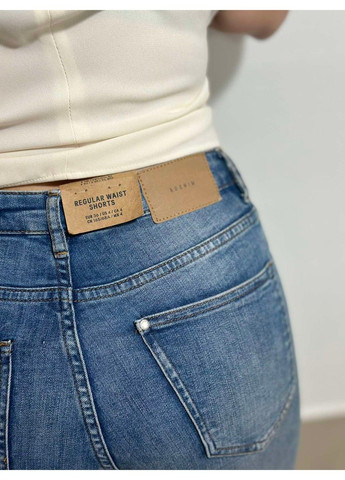 Жіночі джинсові бермуди Regular Waits (56966) W36 Сині H&M (291558090)