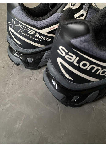 Черные демисезонные кроссовки мужские salomon xt-6 gore-tex black саломон xt-6 No Brand