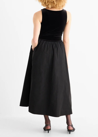 Черное платье C&A однотонное