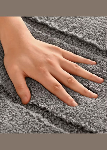 Килимок для ванної кімнати і душа килимок для ніг в душову, мікрофібра, атиковзкий овальний 50х80 см, No Brand (337341967)