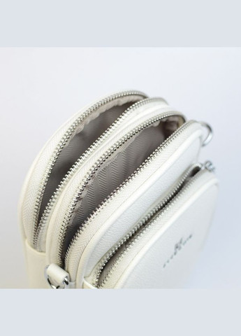 Біла міні сумочка крос боді вертикальна жіноча для телефону Alex&Mia (338182410)