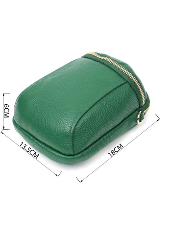 Сумка женская кожаная Vintage с двумя отделениями зеленая (sku_22341) No Brand (329853382)