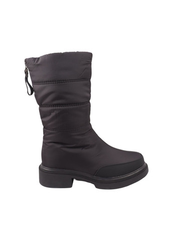 сапоги женские черные балоновые на платформе Meglias