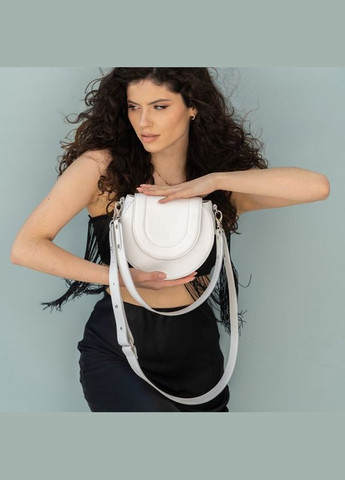 Сумка женская кожаная через плечо Mandy белая The Wings (302009287)