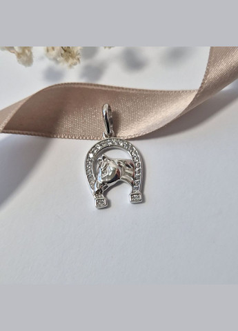 Серебряная подвеска Подкова с Конем серебро 925 пробы Родированное 3184р 2.40г No Brand (347228143)
