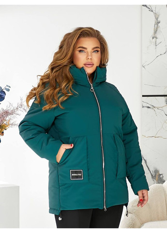 Изумрудная зимняя зимняя куртка з капюшоном Україна