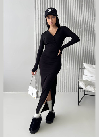 Черное повседневный, кэжуал платье футляр Liton