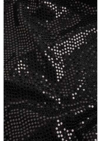Чорна кежуал сукня з блискітками H&M однотонна