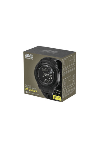 Тактические часы Delta X Black с компасом и шагомером 2E Tactical (315030214)
