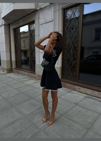 Чорна жіноча сукня креп No Brand