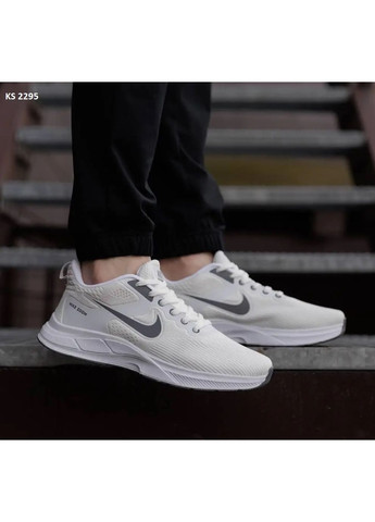 Білі літні кросівки nike air zoom white gray найк аір зум No Brand