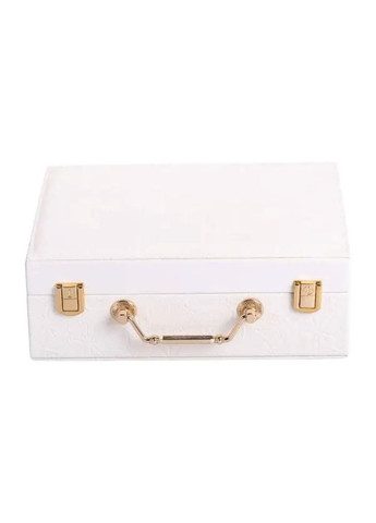 Скринька для прикрас з екошкіри 2 яруси із дзеркалом органайзер для ювелірних виробів стильний контейнер ProDobro (364190512)