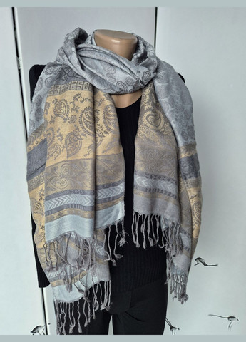 Шарф-палантин женский в цветочный принт с кистями весна-осень 176х70см No Brand (325701321)