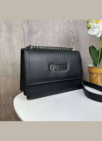 Клатч женский на плечо из экокожи с металлической фурнитурой черный (sku_1433) No Brand (330576614)