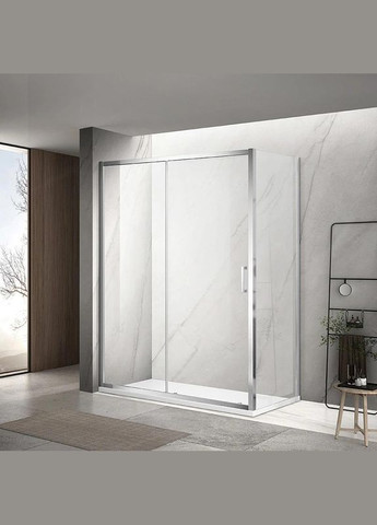 Душова кабіна A-517 160х90х195 см, розсувна, скло прозоре Dusel (328596762)