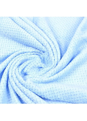 Комплект набір рушників трьох різних розмірів мікрофібра кораловий оксамит для ванни лазні пляжу 6 штук (478910-Prob) Блакитний Unbranded однотонний блакитний