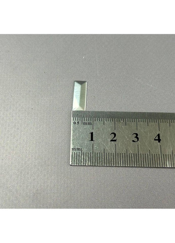 10г - Металострази термоклейові, прямокутник 6х16 мм - срібло Plus-plus (352749604)