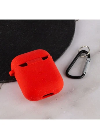 Силиконовый футляр с микрофиброй для наушников Airpods 1/2 Epik (389071931)