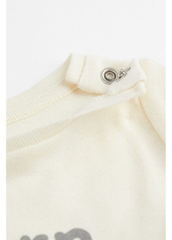 Светло-бежевый костюм боди+штаны H&M