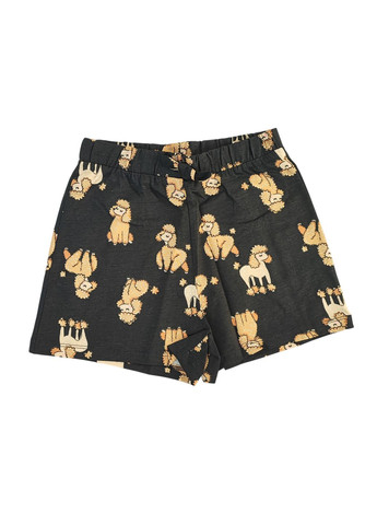 Комбинированный летний детский летний комплект (футболка+шорты+топ) для девочки 122-128 см разноцветный (250122061b) H&M