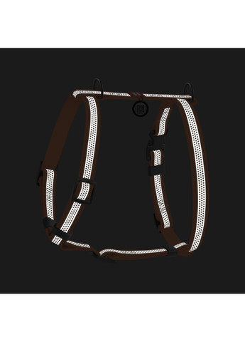 Шлей анатомический Waterproof оранжевый светоотражающий L 25 мм 60-100 см (4823089369556) WAUDOG (354701052)