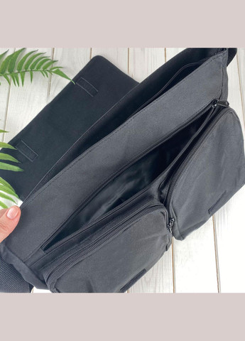 Мужская (женская) сумка через плечо для спортзала дорожная универсальная с принтом #033 Черный No Brand (322119316)