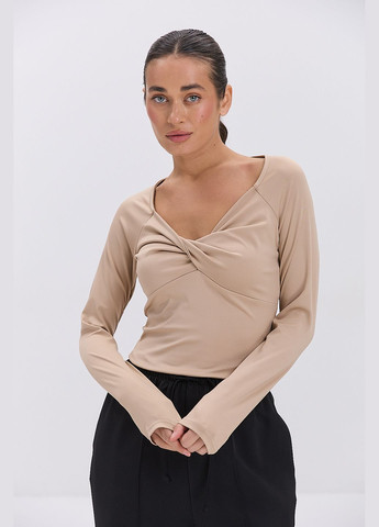 Жіночий лонгслів з вузлом на грудях Arjen (319311934)