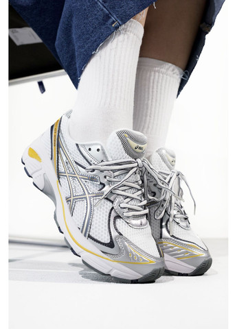 Білі Осінні кросівки чоловічі asics gt-2160 white / silver / yellow асікс gt-2160 No Brand