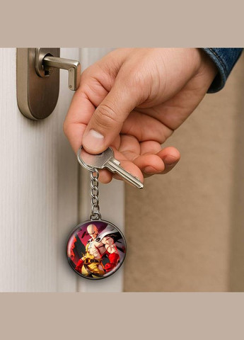 Набор подвеска (кулон) и брелок Аниме Ванпачмен #05 (подарочный набор) No Brand (332633968)