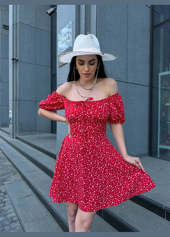 Червона повсякденний сукня літня міні popluzhnaya