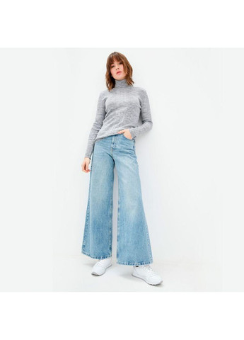 Сірий демісезонний в'язаний гольф жіночий "pretty" — практичний гольф приємний до тіла (ak13897p) Art Knit