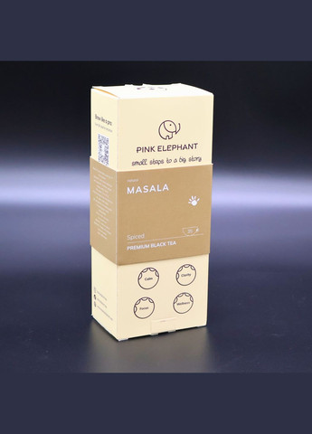 Masala чорний преміум чай зі спеціями | 70 гр Pink Elephant (322871658)