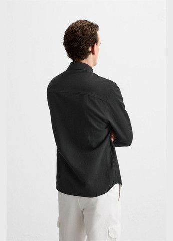 Черная кэжуал рубашка Zara