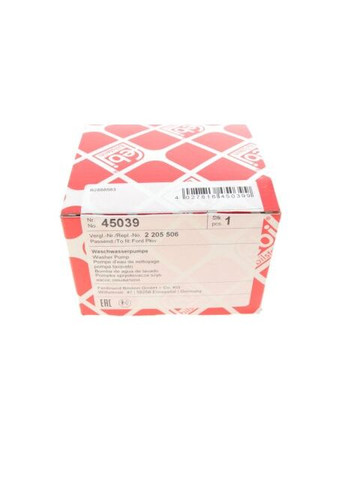 Мотор стеклоомывателя FORD (Пр-во FEBI) 45039 Febi Bilstein (366141408)