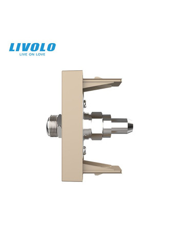 Спутниковая розетка SAT, золотая, модуль 0.5 поста, для ресивера/антенны (VL-FCSL-1AP) Livolo (370970979)