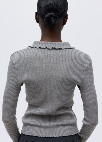 Сірий демісезонний светр H&M