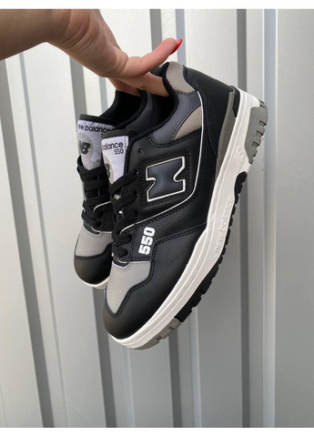 Сірі Осінні кросівки чоловічі new balance 550 grey black нью беланс 550 No Brand