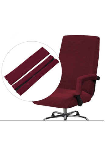Бордовые чехлы на подлокотники для офисного кресла (комплект из 2 шт.) Slavich (288740416)