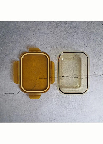 Пищевый контейнер 1040 мл стеклянный с пластиковой крышкой VT-7810 (127041) Vittora (316592508)