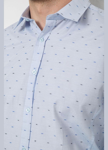 Сорочка чоловіча з принтом, колір блакитний, Ager (338017317)