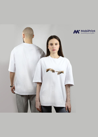 Футболка оверсайз "Створення Адама" MobiPrint (293944093)