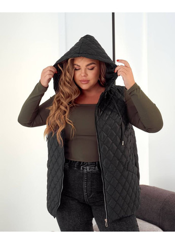 Жилет женский стёганый с капюшоном No Brand (361221231)