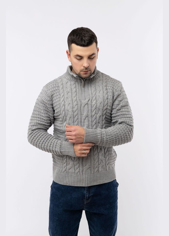 Серый зимний мужской свитер цвет серый цб-00233204 Bektas