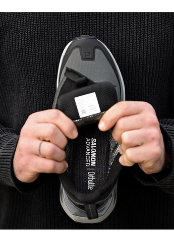 Сірі Осінні кросівки salomon advanced gore-tex No Brand