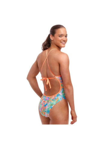 Блакитний літній жіночий купальник funkita ladies tie me tight one piece birdsville (fks036l71880) розмір Funky Trunks & Funkita