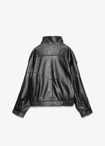 Чорна демісезонна куртка Zara